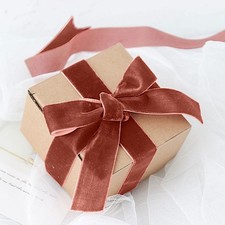 1" x 10 yards TERRACOTTA Velvet Nylon RIBBON Roll DIY Craft Supplies Party