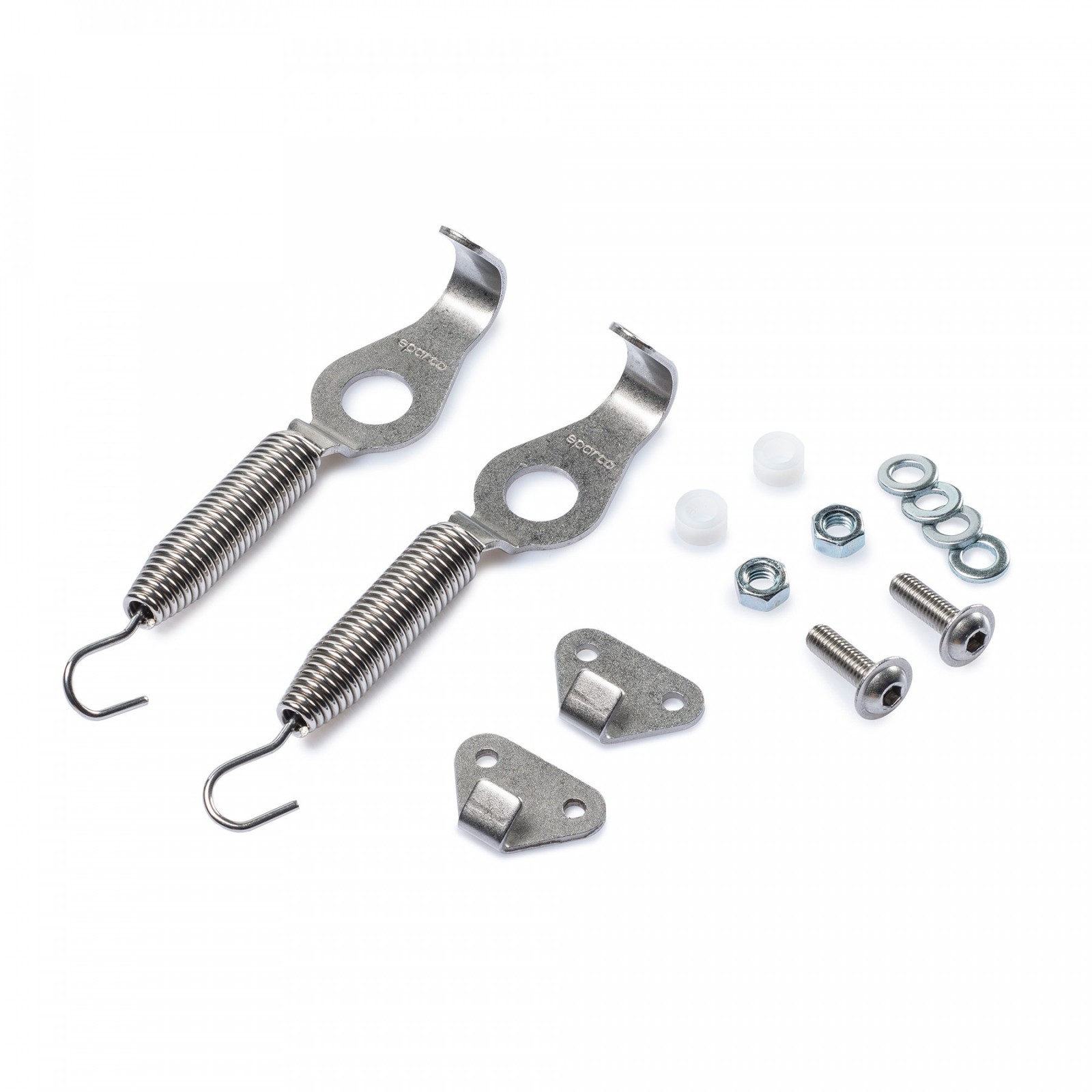 Sparco Car/Motorsport Spring Hooks - Stainless Steel - Pair - Image 2
