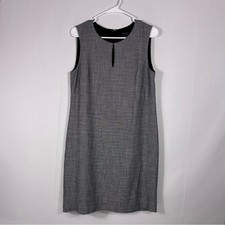 Ann Taylor Classic Gray Sleeveless Midi Dress Size 6