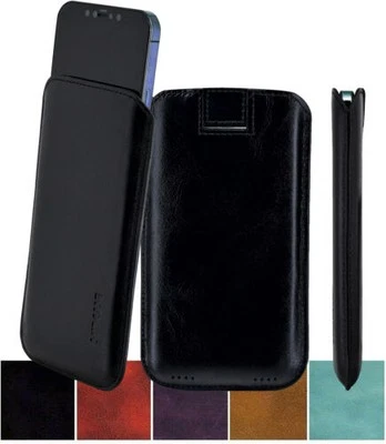 Suncase Étui Cuir Véritable Portable Slim Housse pour Samsung Galaxy S21 5G - Photo 1/4