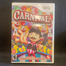Nintendo Wii Carnival Games w/ Game and Manual