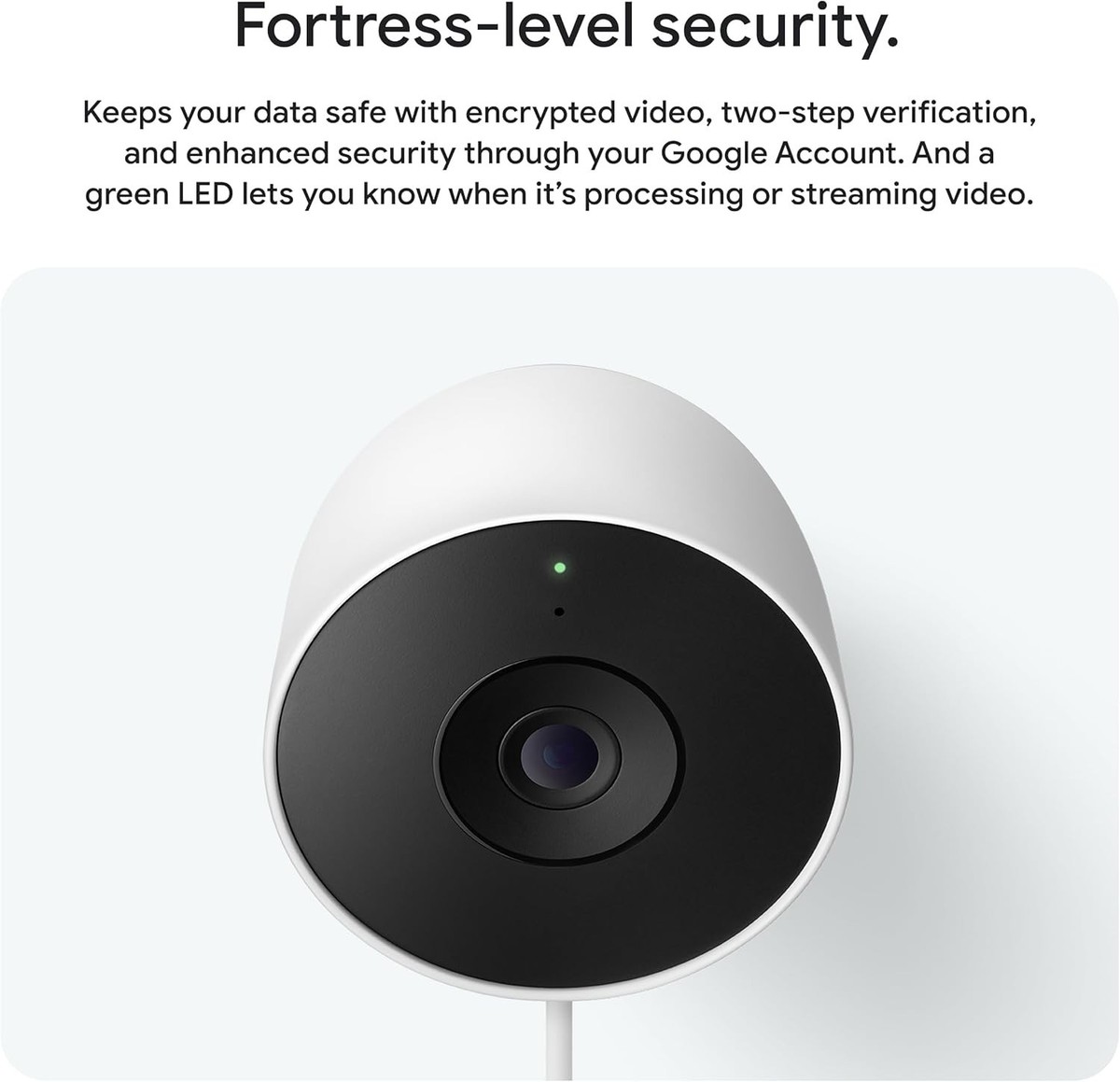 【Gunslingers】Google Nest Cam 中古美品 Google Nest Cam Indoor Security Camera Snow - GA09973-US | Abt