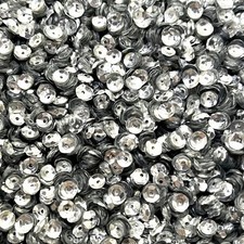 5mm Cup Sequins Silver Metallic 3D Bubble Made in USA