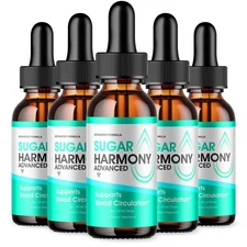 (5 Pack) Sugar Harmony Drops, SugarHarmony Maximum Strength Blood Support (10oz)