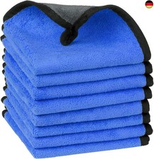 uxcell Auto-Reinigungstücher, 8 Stück, weiche Premium-Mikrofaser-Handtücher mit 