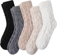 Fuzzy Socks for Women, Super Soft Cozy Slipper Socks for Women, Women'S Winter W