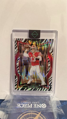 2024 Panini Select - Concourse Brock Purdy #37 Zebra Shock Prizm