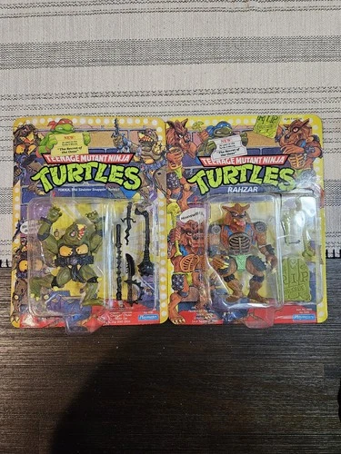 Vintage 1991 TMNT Tokka and Rahzar Figure Lot Of 2