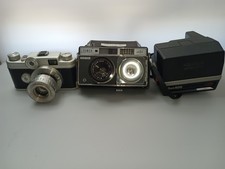 Vintage Camera Lot, Polaroid Sun600 LMS, Tower 41 35mm, Argus C 44 Untested