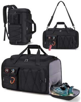 SDYSM Gym Bag for Men 45L Sports Duffel Bags 3-in-1 Travel Duffel Bag with Sh...