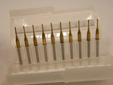 XCAN Circuit Board Micro Carbide Drill Bit Set, 10-Pieces, 1.0mm