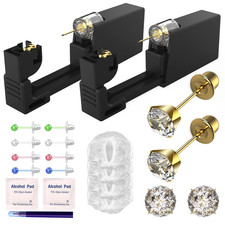 19Pcs Ear Piercing Kit Disposable Sterile Ear Piercing Kit Painless Ear Piercing
