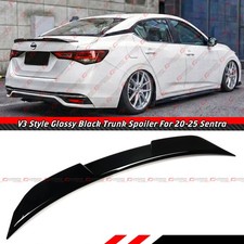 For 20-2025 Nissan Sentra V3 Style Gloss Black High Kick Duckbill Trunk Spoiler For 20-2025 Nissan Sentra V3 Style Gloss Black High Kick Duckbill Trunk Spoiler