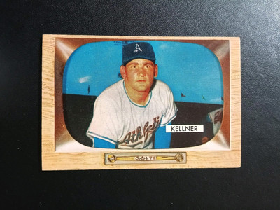 1955 Bowman #53 Alex Kellner Ex-Mint Athletics   Free Shipping 