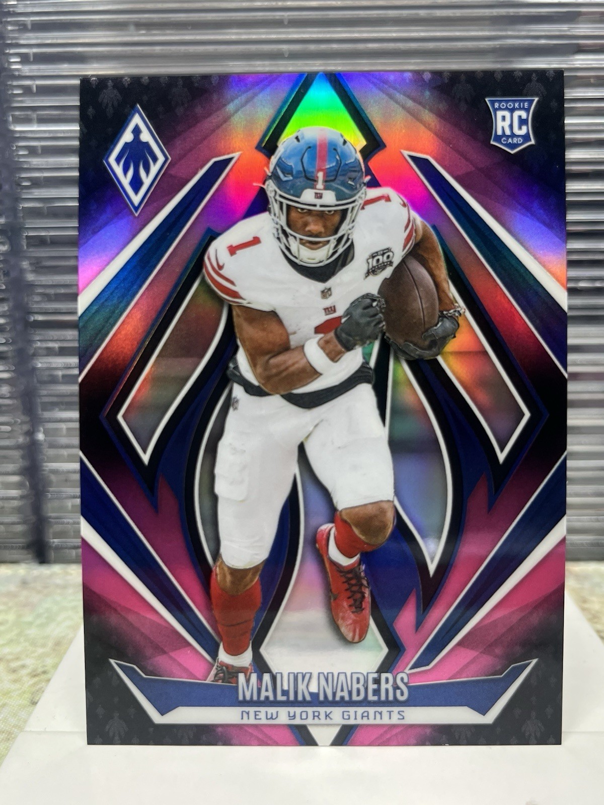 2024 Panini Phoenix #221 Malik Nabers RC Rookies Pink Fade 88/88