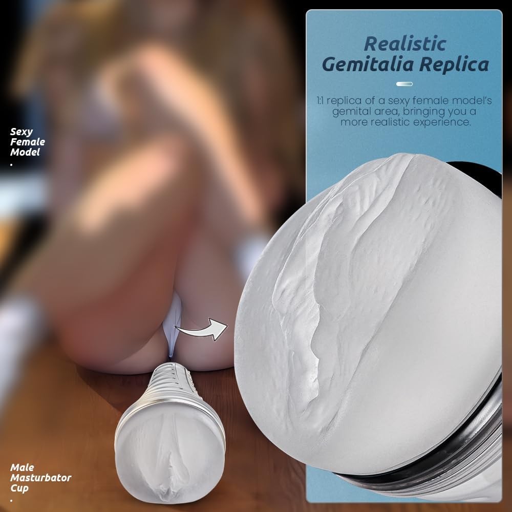 Pocket Pussy Realistic Masturbator Stroker Vagina Sex Toy Handsfree Male  Cup Men
