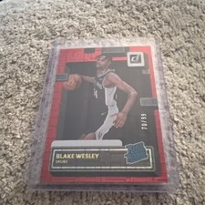 2022-23 Panini Donruss Rated Rookie Blake Wesley #225 Choice Red /99 (RC)