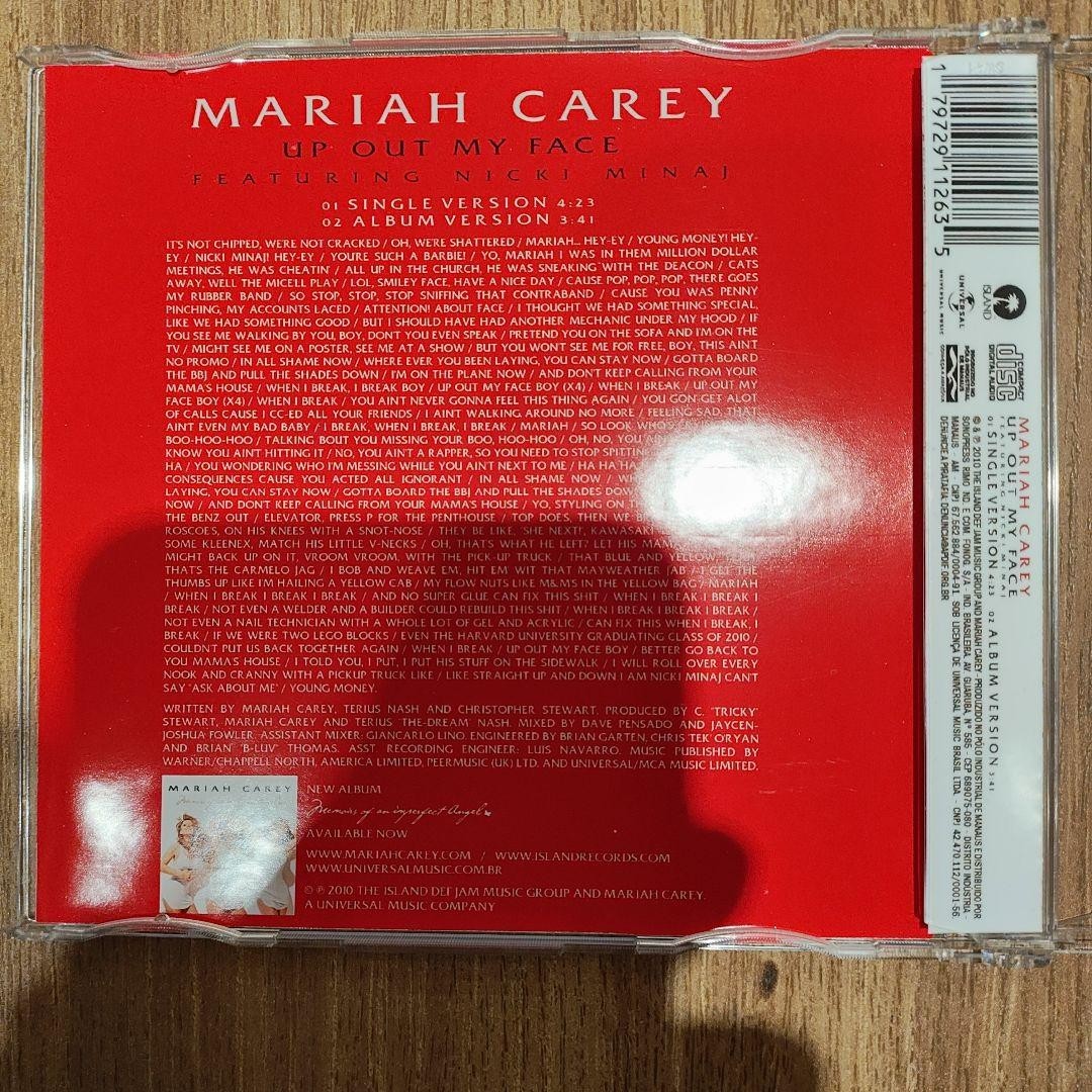 Mariah Carey Up Out My Face CD Single Nicki Minaj Brazil Limited