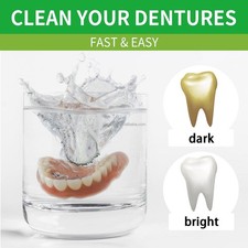 Denture Cleanser Tablets Retainer Cleaner Stains Plaque Remover Mouth Guard
