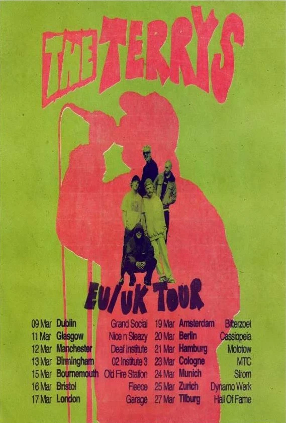 The Terrys 2026 EU-UK Tour Poster