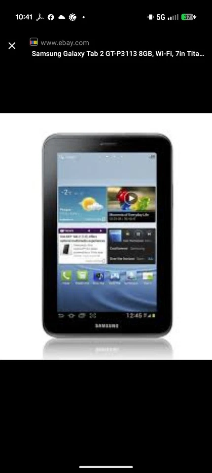 Tablet Samsung Galaxy Tab 2 7" GT-P3113TS 8GB Android Foto 2 de 3