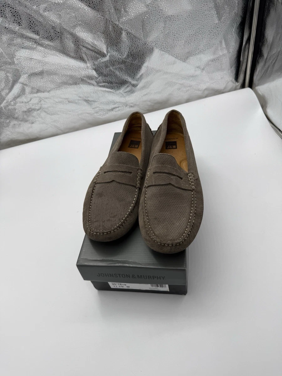 Johnston & Murphy Leather Upper Gray Casual Shoes for Men  display picture 2