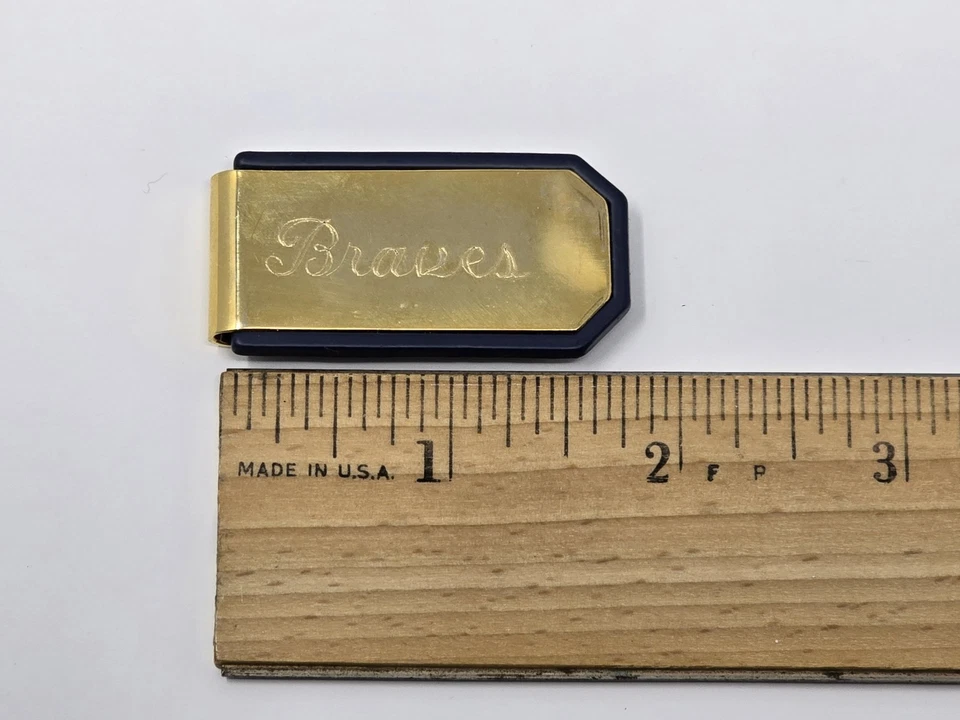 Carteira porta-clipe de metal Atlanta Braves para dinheiro - Imagem 3 de 3