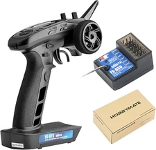 HOBBYMATE Flysky FS GT5 RC Transmitter with FS BS6 Gyro Receiver,