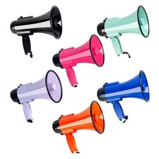 Megaphone Speaker Portable Lightweight with Siren Multifunctional Professional