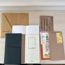 Traveler's notebook cover, refill set