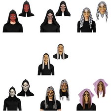 Unisex Adults Horror Mask Stage Show Headgear Rave Full Head Hooded Carnival