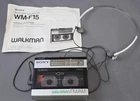 Sony Walkman WM-F15 FM/AM Cassette Player Parts Repair Radio Works + Headphones!