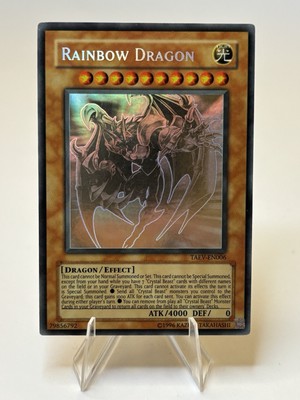 【ARS10】RAINBOW DRAGON 英語版 1st ゴーストレア Yu-Gi-Oh Rainbow Dragon Ghost Rare Chaos Neos Misprint, TAEV-EN006