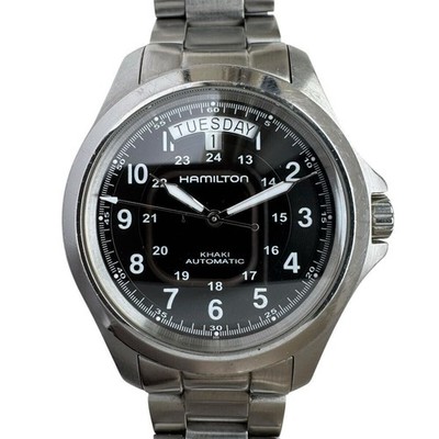 Hamilton Khaki Field King Auto H644550 Tag Datum schwarz Automatik Uhr funkti...