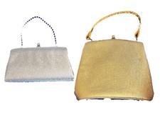    SILVER  GOLD   2 Vintage Purses Both Are Immaculate And Full Of Glitter  
