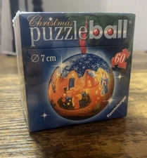 Ravensburger Puzzleball House Angel Candle Christmas Ornament Puzzle Ball New