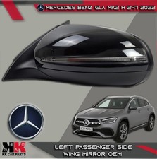 Mercedes Benz GLA Mk2 H247 2022 Left Passenger Wing Mirror Black 16 Pin OEM