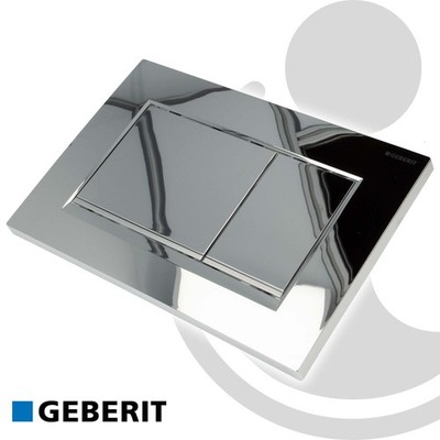 GEBERIT Betätigungsplatte Sigma30 für 2-Mengen-Spülung glanzchrom/matt