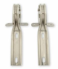 Hood Hinges Stainless Steel Pair Fits Ford Mustang 1979-1993 Drake -d9zz-16796-s