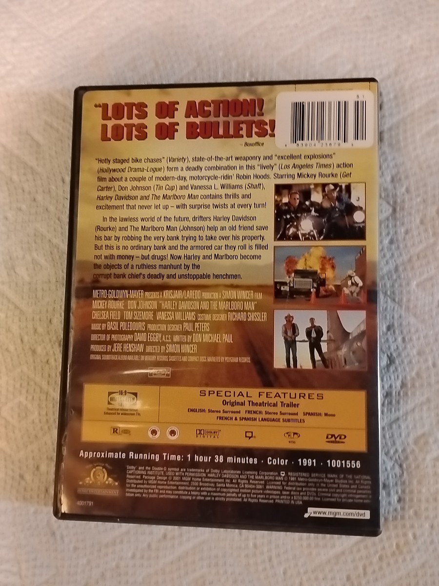 Harley Davidson and the Marlboro Man DVD, Don Johnson, Mikey