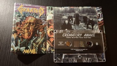 Crematory   Awake 1997 MC Cassette -  Polish Press