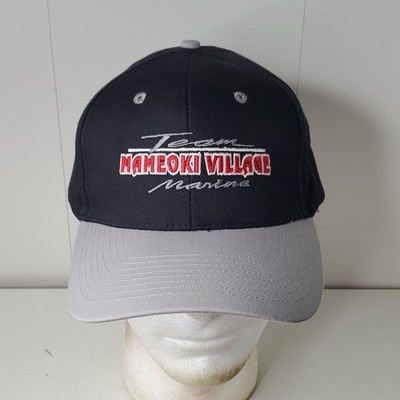 Team Nameoki Village Marine Snapback Men's Black Hat Baseball Cap Boat Repair