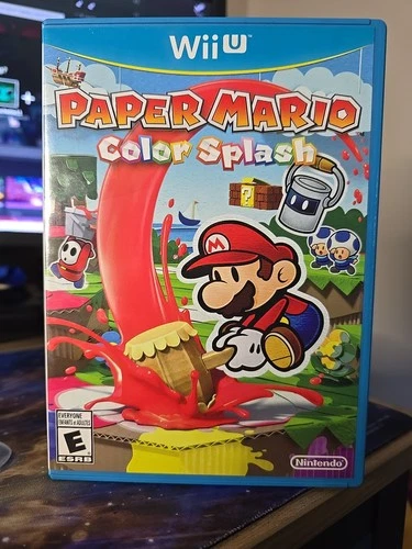 Paper Mario Color Splash  (Nintendo Wii U, 2016) CIB
