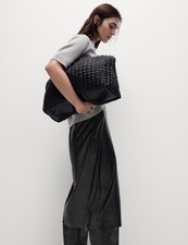 Marks & Spencer Womens Midi A Line Skirt in Black - M&S