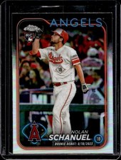 2024 Topps Chrome Update Nolan Schanuel RC Refractor Rookie #USC68 Angels
