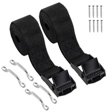 1" x 4ft Battery Tie Down Straps for 1 inch x 4 feet, 2 PCS-Black