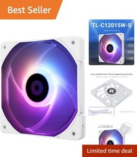 S CPU Fan Computer case Fan Quiet 4pin PWM ARGB PC Fan, 15mm Slimline Cooler ...