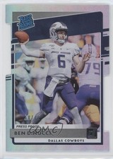 2020 Donruss Rated Rookie Press Proof Silver Die-Cut 68/75 Ben DiNucci #350 5x8