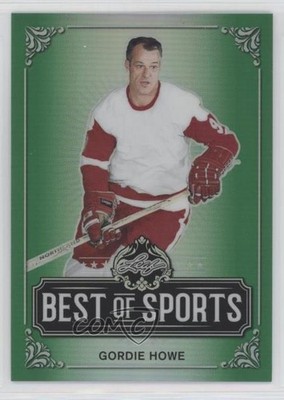 2019 Leaf Best of Sports Green 9/10 Gordie Howe #M-06 HOF lb9