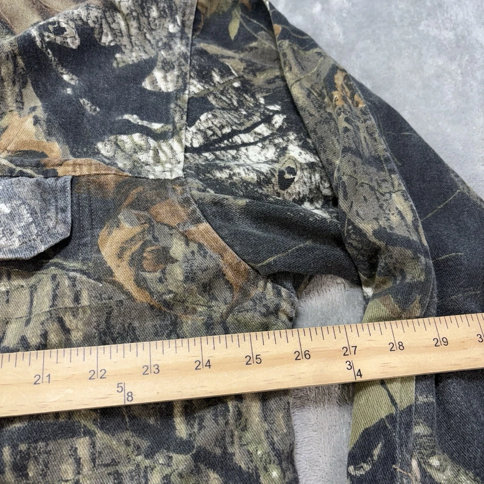 Mossy Oak Camo Break-Up Shirt Mens XL Long Sleeve Scent Stop Pro L/S Pocket Hunt - Image 3 of 4